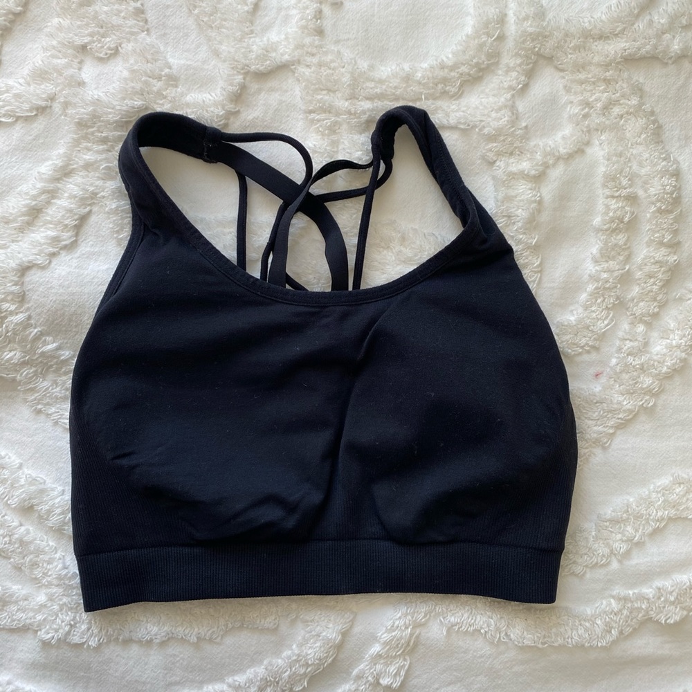 Black Fabletics Sports Bra